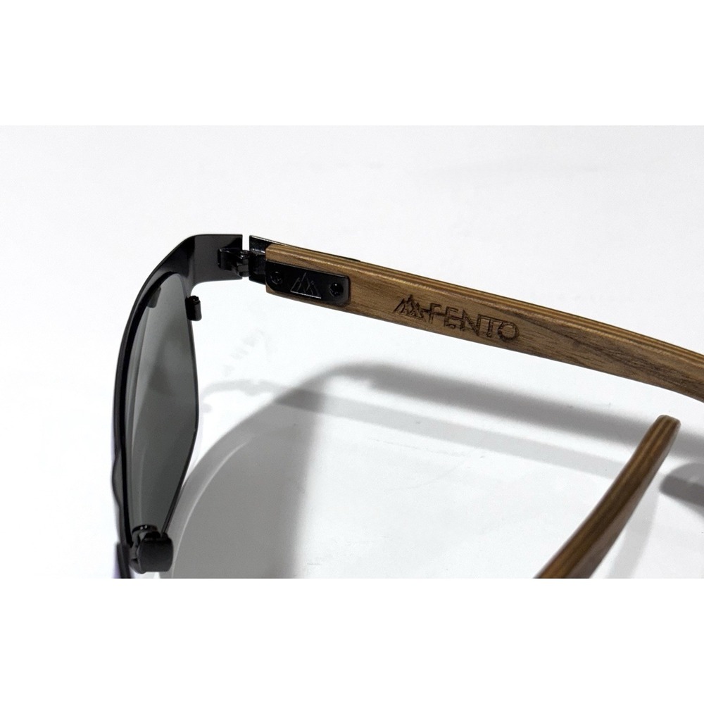 Fento Handmade Wooden Sunglasses Unisex Albura Design Wood Frame Polarized Case - Picture 5 of 11